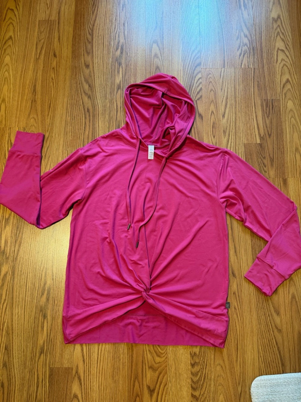 Bally Bright Pink Hooded Top Size L